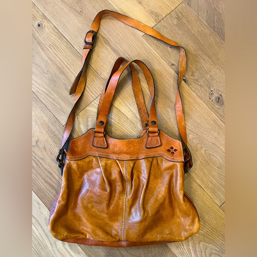 Patricia Nash Genuine Leather Napoli bag - shoulder and crossbody straps